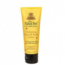 The Naked Bee COCONUT &amp; HONEY Natural Hand &amp; Body Lotion 2.25 oz.Tube Organic - £10.07 GBP