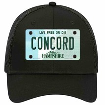 Concord New Hampshire State Novelty Black Mesh License Plate Hat - £21.68 GBP