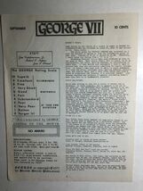 GEORGE VII (1971) the comic book fanzine review fanzine - $14.84
