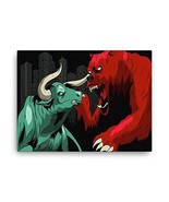 Express Your Love Gifts Stock Market Wall Art Bull vs Bear Battling for ... - £54.20 GBP