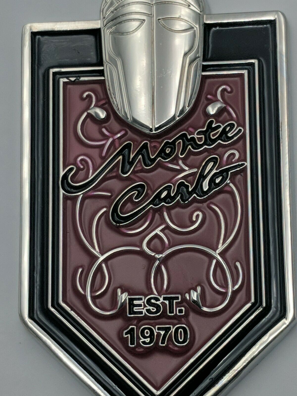 1970 70 Chevy Monte Carlo unique Emblem Keychain/Backpack Jewelry...(H10)
