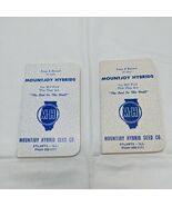 (2) 2.75&quot; X 4.75&quot; Vintage MH Mountjoy Hybrids Data Memo Notebooks Illinois - €5,98 EUR