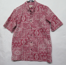 Pendleton Surf x REYN SPOONER Hawaiian Shirt Red Geometric Aloha Button Men&#39;s S - £43.31 GBP