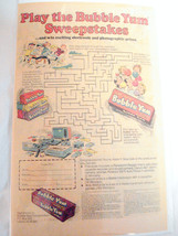 1982 Color Ad Bubble Yum Play the Bubble Yum Sweepstakes - £6.38 GBP