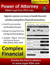 Complex Financial Power of Attorney - Form &amp; Instructions ( Legal Kit ) - £7.51 GBP