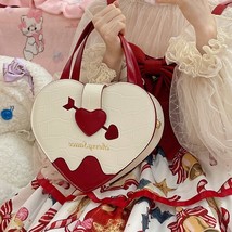 Sweet and Cute Heart Design JK Purses and Handbags for Women Lolita Shoulder Cro - £59.70 GBP