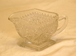 Sandwich Clear Depression Glass Milk Creamer Indiana Glass Vintage 1930’s - £15.79 GBP