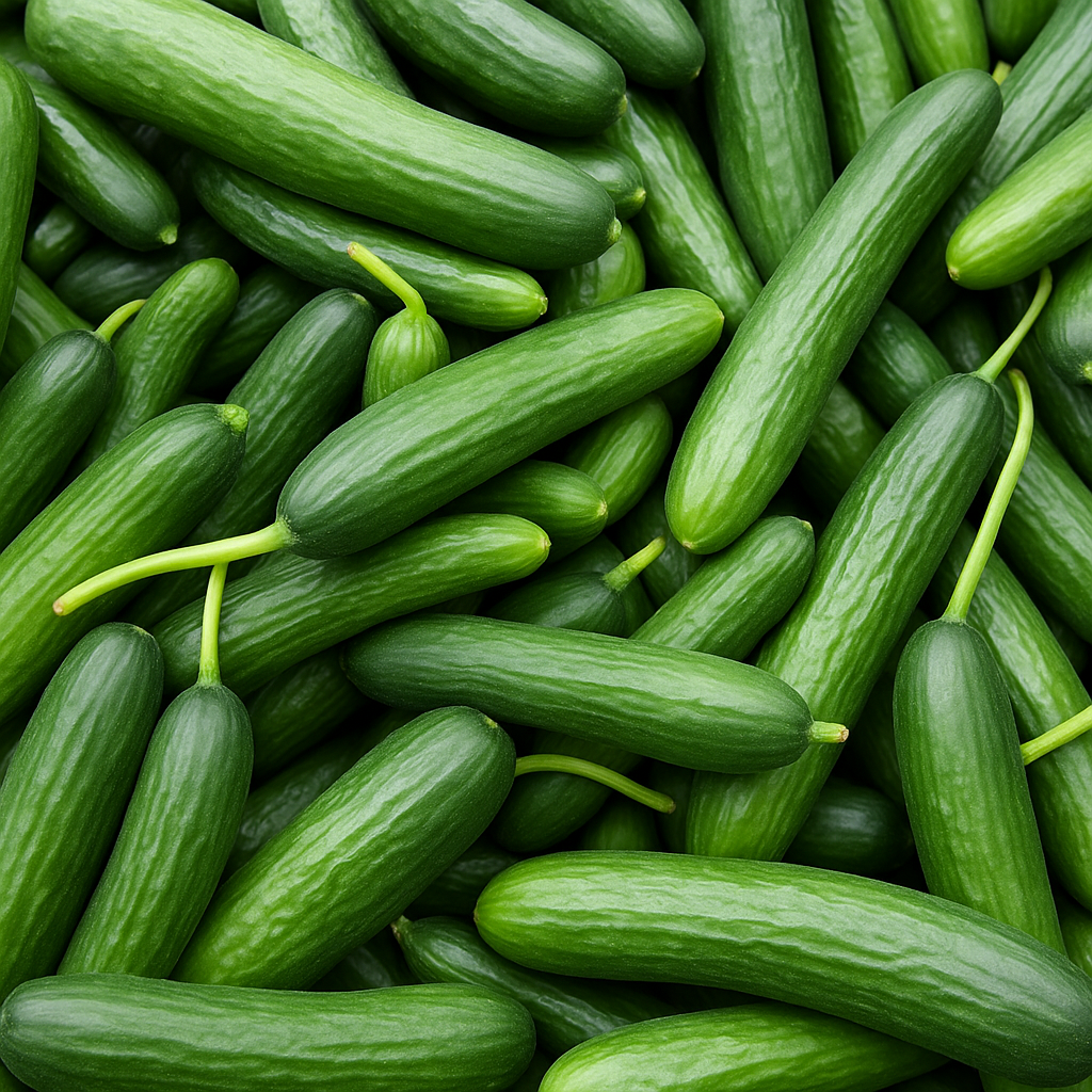 25+ Beit Alpha Cucumber Seeds | Sweet Crisp Mini Cucumbers - $16.50