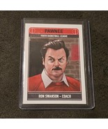 Ron Swanson Basketball Trading Card Cuyler Smith Art Print Parks And Rec... - $2,688.68 MXN