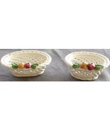 Cute Set of 2 Miniature Ceramic Baskets - VGC - GREAT FOR TRINKETS - CUT... - $277.58 MXN
