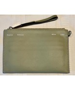 Proenza Schouler Leather Portfolio Wallet Wristlet White Label Taupe Kha... - $1,448.75 MXN