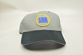 CSX Transportation Hat Cap Gray Black Blue Yellow - $21.53