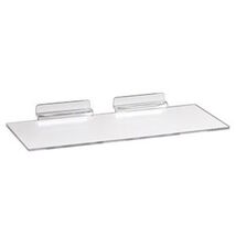 20 Slatwall Shelves Shelf Shoe 4" x 10" Display Flat Styrene Clear Acryl... - $27.33
