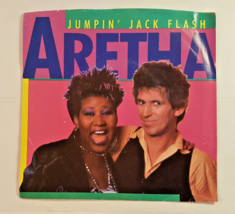 Aretha Franklin Jumpin&#39; Jack Flash 7&quot; Vinyl Clear Wax Promo 1986 Arista AS1-9528 - $12.59