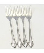 Oneida Repose Salad Forks 1881 Rogers 6 3/4&quot; Stainless Lot of 4 - $18.81 CAD