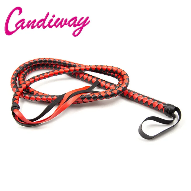Play Candiway Premium Handmade Faux Leather Horse Harness Handle Mature Weave Wh - £23.18 GBP