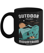 Outdoor Adventure, black Coffee Mug, Coffee Cup 11oz. Model 60071  - £20.03 GBP