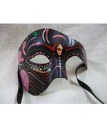 Zulu Phantom Style Half Costume Mask Masquerade Ball Venetian Tribal Tik... - $25.19 CAD