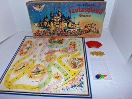 Vintage 1956 Parker Brothers PB Walt Disney&#39;s Fantasyland Board Game COM... - £39.38 GBP