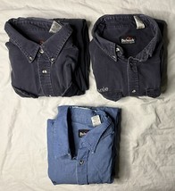 Lot Of 3 Bulwark FR Flame Resistant Shirts Men’s XXL Blue Button Up Long... - $61.71 CAD