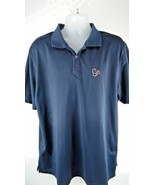 Reebok Texans DryTec  Polo Shirt Size 2XL Blue - £10.21 GBP