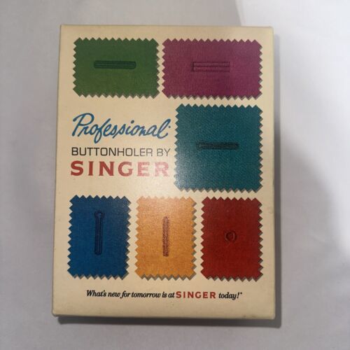 Vintage Professional Buttonholer Kit By Singer 1970 Complete in Box - £17.12 GBP