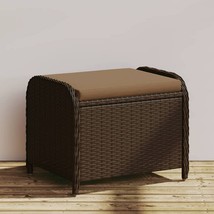  Garden Stool Brown PE Rattan Medium Removable Covers - $2,524.54 MXN