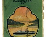 Canadian Pacific Railway Alaska Princess Line Passenger List 1929 Prince... - $54.39