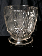 Antique CO-OPERATIVE FLINT 4.5&quot; Spooner X LOG (Prism Arc) Pattern - Circ... - $1,486.01 MXN