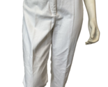 Nic + Zoe White Flat Front Pants, Women&#39;s Size 10 - $14.24