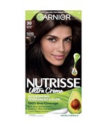 Garnier Nutrisse Hair Color Creme, Gray Coverage 30 Darkest Brown Sweet ... - $207.86 MXN