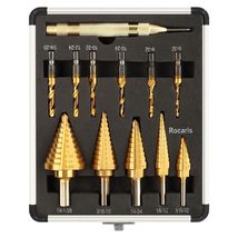 Rocaris 5 Pack Step Drill Bit Set &amp; 6 Pack Tap Bit Set, 4241, Hole Drilling - £21.55 GBP