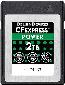 Delkin Devices 2Tb Power Cfexpress Type B Memory Card (Dcfx1-2Tb) - $926.99
