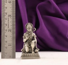 BIS HALLMARKED 925 Silver Antique 3D Hanuman Idol - pure silver gift items  - £85.53 GBP+