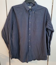 Mens XL L.L. Bean Blue Multicolor Long Sleeve Button Down Casual Shirt - $18.81