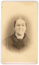 CIRCA 1880&#39;S Named CDV Featuring Older Woman Wearing Glasses in Black Dress - £9.54 GBP