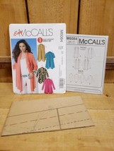 McCall&#39;s Easy 1 Hour Cardigan Pat #M6084 ZZ LRG-XLR/XXL Cascading Shawl ... - $22.28