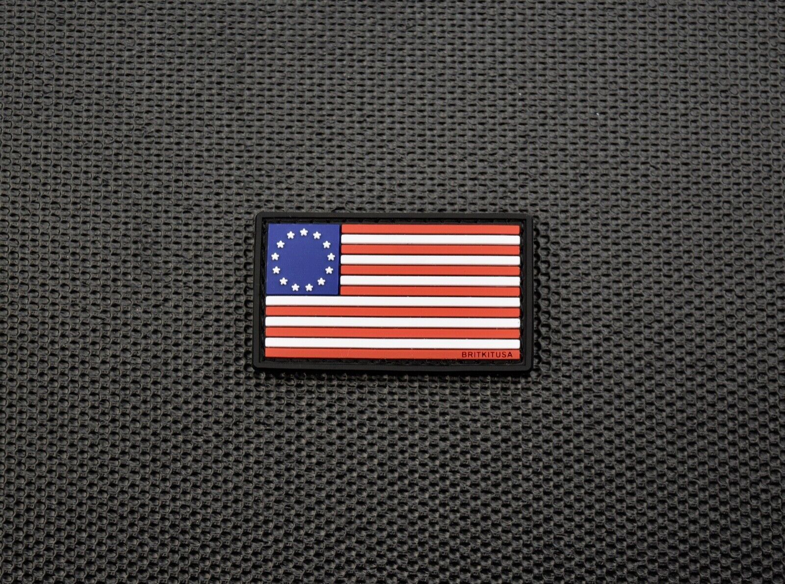 Mini Betsy Ross Flag 3D PVC Morale Patch America 2&quot; x 1.25&quot; - $7.03