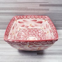 Temptations Presentable Ovenware Old World Cranberry Red Square Serving ... - $18.00