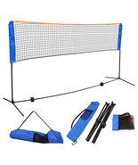 10&#39; X 5&#39; Badminton Volleyball Tennis Net Adjustable Height Sport Train T... - £53.24 GBP