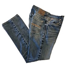 Ariat Durango M4 Jeans Mens 32W 36L Low Rise Boot Cut Distressed Blue 10... - $48.90