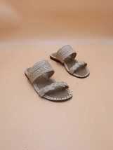 Artisan Raffia Sandals - Handwoven Women&#39;s Sandals - Natural Fiber Footwear - $69.99