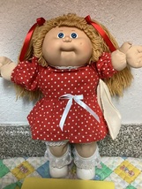 VTG Cabbage Patch Kid Girl HTF Butterscotch Hair Blue Eyes Head Mold #8 ... - $295.00