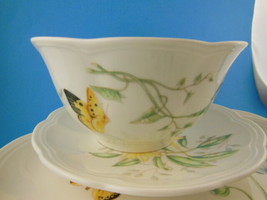 Lenox Butterfly Meadow4 piece set of China Dinner plate salad bread soup... - $39.59