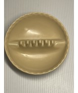 Willert Home ~ Tan - 5&quot; Round Plastic Cigarette Cigar Ashtray ~ Made In USA - £7.44 GBP