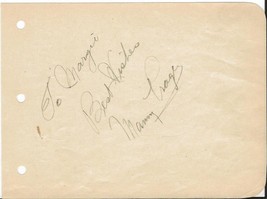 Colonel Manny Prager Signed Vintage Album Page - £77.76 GBP