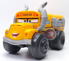 Disney Pixar Cars 3 Miss Fritter school bus Crazy 8 Smash Crash Derby 11&quot; - $18.99