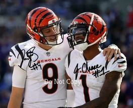 Joe Burrow Ja&#39;marr Chase Signed Photo 8X10 Rp Autographed Picture Bengals ! - £15.97 GBP