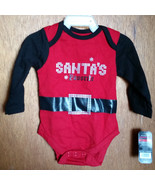 Fashion Holiday Baby Glam Clothes 6M Newborn Santa&#39;s Favorite Christmas ... - £5.22 GBP