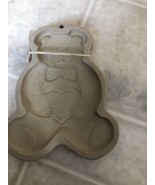 Retired 1991 Pampered Chef Clay Stoneware Teddy Bear Cookie Mold, Recipe... - £22.89 GBP